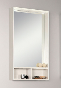 Зеркальный шкаф Акватон Йорк 60 белый/выбеленное дерево