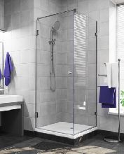 Душевой уголок UnitGlass CELESTA GS-D 70x70x200 профиль хром стекло матовое
