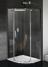 Душевой уголок Good Door Galaxy R-90-C-CH 90x90x195  стекло прозрачное