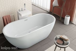 Ванна Kolpa-San Dalia FS 170x80 серый/белый