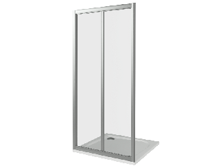 Душевая дверь Good Door Infinity SD-80-G-CH, цвет профиля хром, цвет стекла тонированное, 80x185