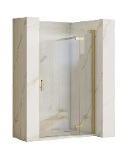 Душевая дверь Rea HUGO BRUSHED GOLD 80