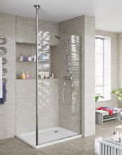 Душевая перегородка UnitGlass STATORO GST-WSH 60x60x200 профиль хром стекло прозрачное
