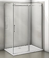 Душевой уголок Good Door Puerta WTW-130-C-CH + SP-80 -C-CH 130x80x195  стекло прозрачное