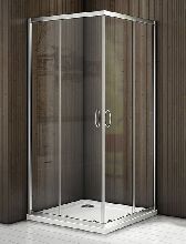 Душевой уголок Good Door LATTE CR-80-C-WE 80x80x185  стекло прозрачное