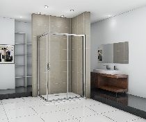 Душевой уголок Good Door INFINITY WTW-110-C-CH + SP-90 -C-CH 110x90x185  стекло прозрачное