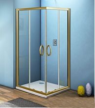 Душевой уголок Good Door JAZZE CR -90-C-BR 90x90x185  стекло прозрачное