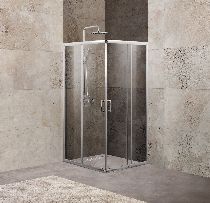 Душевой уголок Belbagno UNIQUE-A-2-85/100-C-Cr (850-1000)x(850-1000)x1900 стекло прозрачное