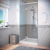 Душевая дверь Vegas-glass AFP Dynasty 120 08 CRYSTALVISION L 120см  стекло ультраосветленное профиль глянцевый хром