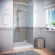 Душевая дверь Vegas-glass AFP Dynasty 120 08 CRYSTALVISION R 120см  стекло ультраосветленное профиль глянцевый хром