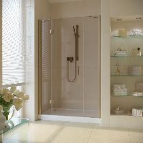 Душевая дверь Vegas-glass AFP-F LUX 150 05 05 L 150см  стекло тонированное профиль бронза