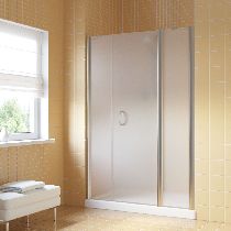 Душевая дверь Vegas-glass  EP-2F LUX 185 08 10 R 185см  стекло матовое профиль глянцевый хром