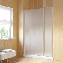 Душевая дверь Vegas-glass  EP-2F LUX 185 07 10 R 185см  стекло матовое профиль матовый хром
