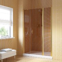 Душевая дверь Vegas-glass  EP-2F LUX 185 09 05 R 185см  стекло тонированное профиль золото глянцевое